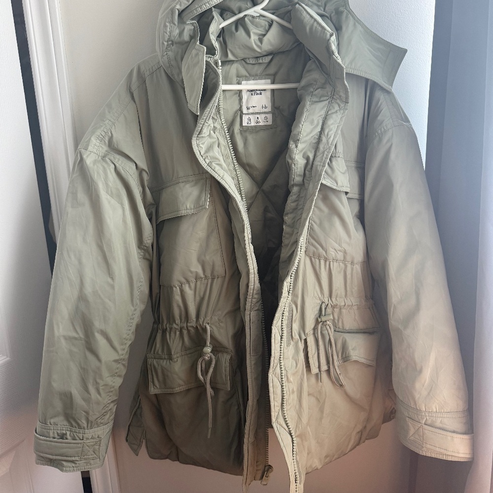 Mint colour Abercrombie Parka/Winter coat
